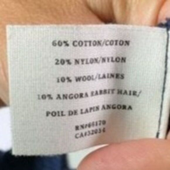 Anthropologie | Sparrow Navy Blue Knit Dress, Flutter sleeves, Small - Picture 9 of 10